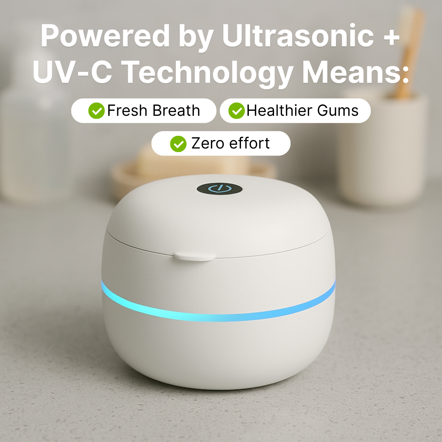 PodSmile™- Ultrasonic Retainer Cleaner with UV lights